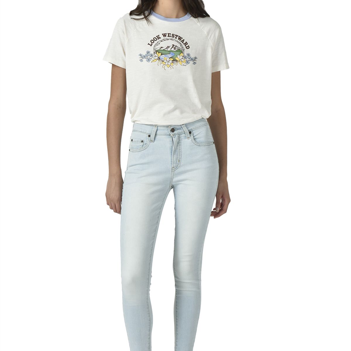 LEVIS - Jeans Mujer 721 Skinny Celeste Levis