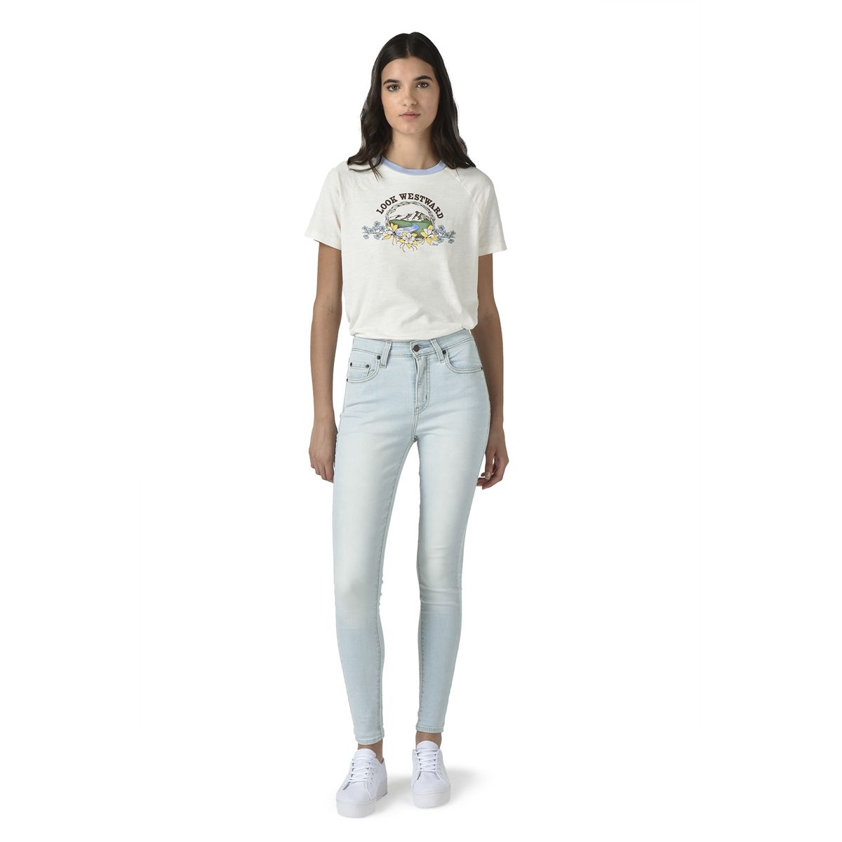 LEVIS - Jeans Mujer 721 Skinny Celeste Levis