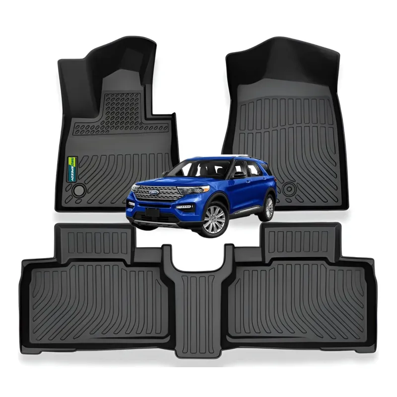 GENERICO - PISOS CALCE PERFECTO PROSPEEDY FORD EXPLORER 2020+ 3PIEZAS