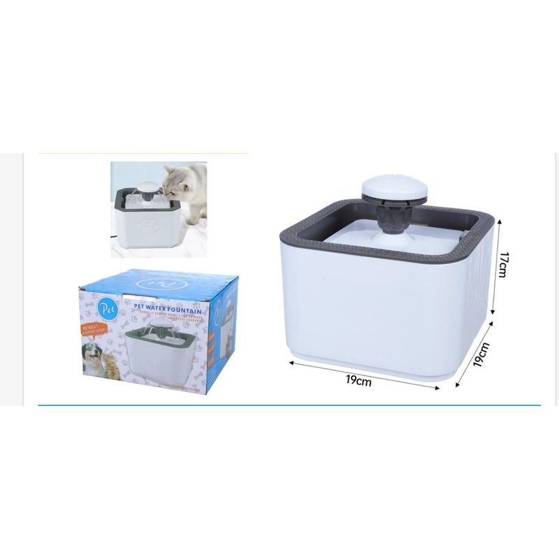 GENERICO - Bebedero Eléctrico Fuente de Agua Dispensador para Mascotas