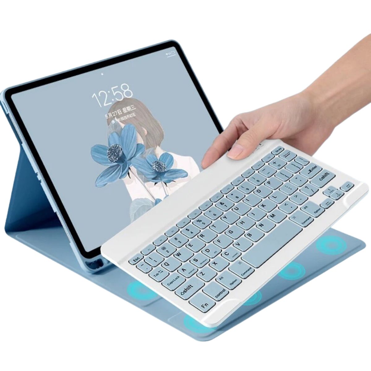 GENERICO - Fundas Con Teclado Premium Para Xiaomi Pad 6 / 6 Pro - letra Ñ