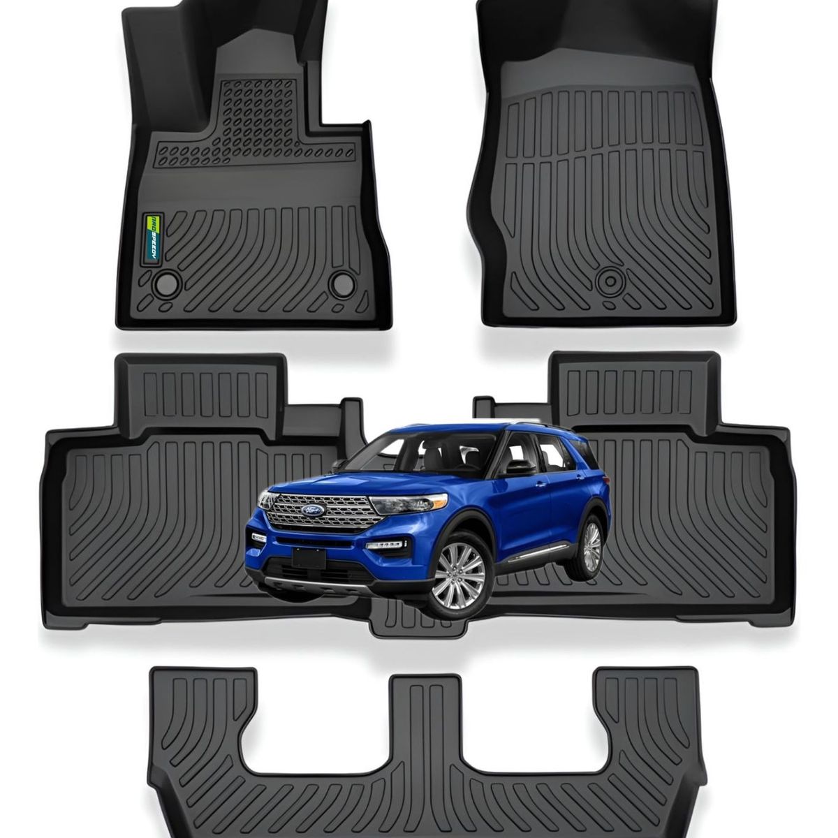 GENERICO - PISOS CALCE PERFECTO PROSPEEDY FORD EXPLORER 2020+ 4PIEZAS