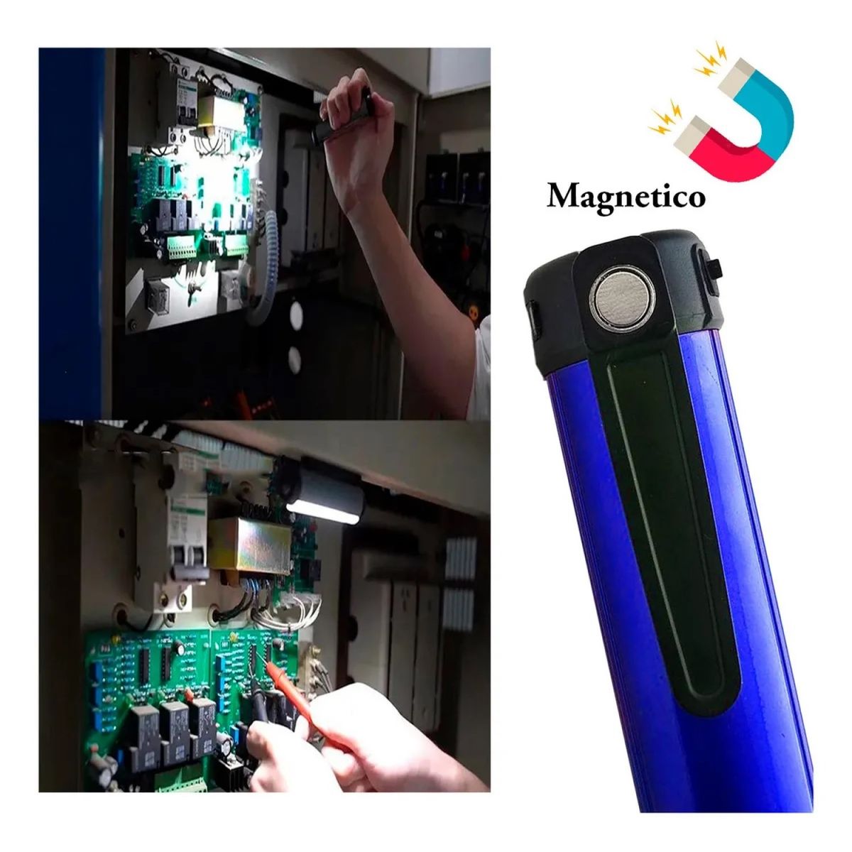 GENERICO - Mini Linterna USB-C Aluminio Magnétic Xpe Cob Led 15291