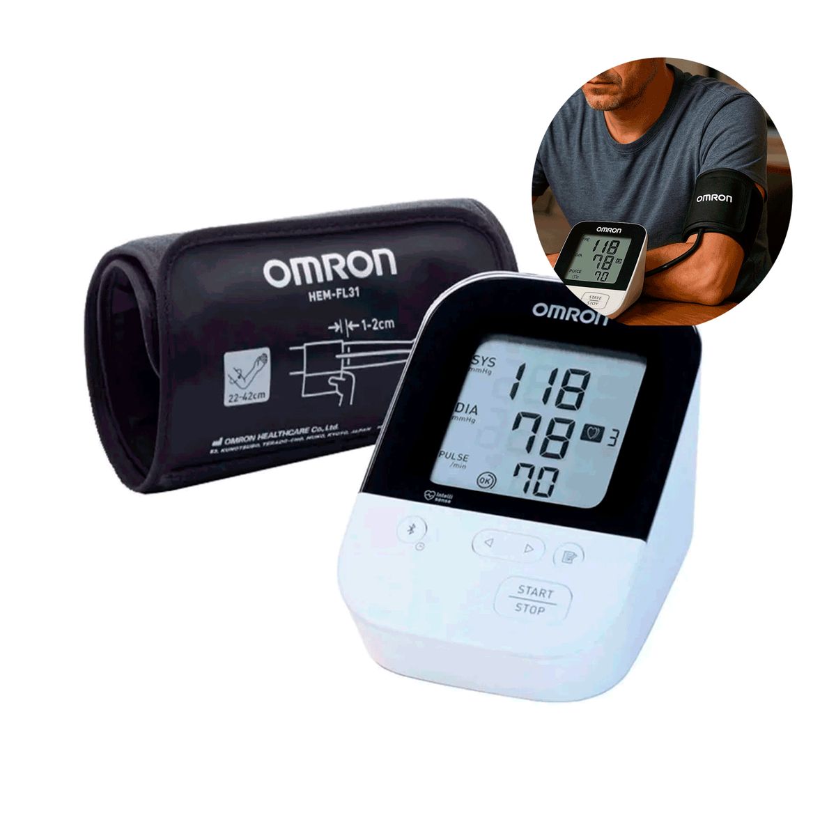 OMRON - Toma Presión De Brazo Omron Hem-7156T