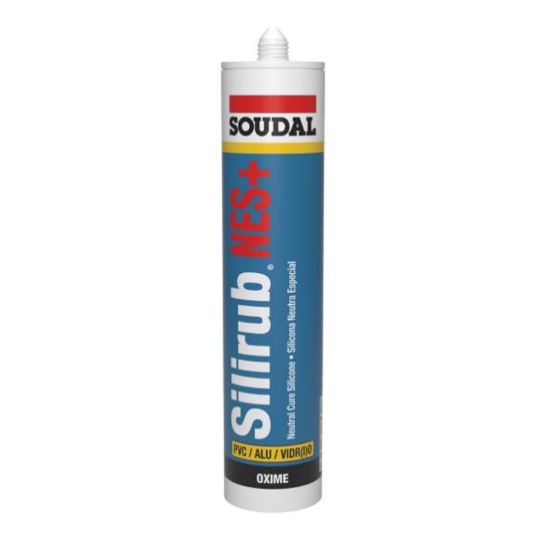 SOUDAL - Silicona Neutra Silirub Nes+ Marrón 300 Ml. Soudal