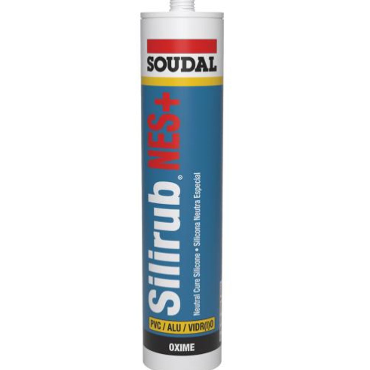 SOUDAL - Silicona Neutra Silirub Nes+ Marrón 300 Ml. Soudal
