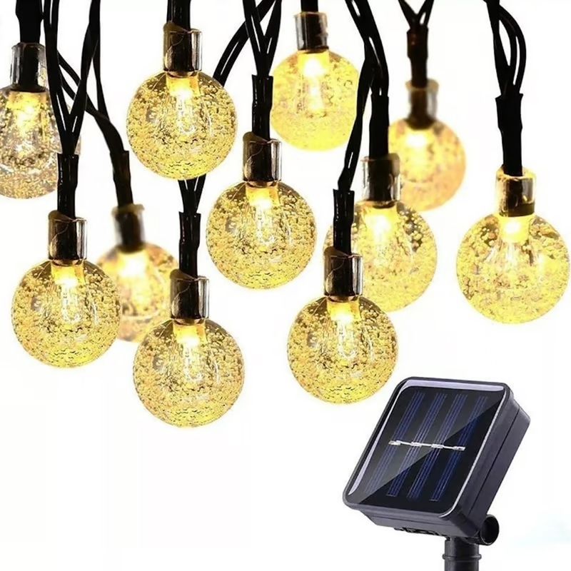 GENERICO - Luces Led Solares Guirnalda De Navidad 50 Led Amarillas