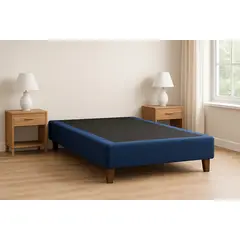 GENERICO - Base Cama 1.5 Plazas 105x190 Azul Francia