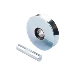 DUCASSE - Rueda al piso para porton 100mm 300kg con pasador estriado