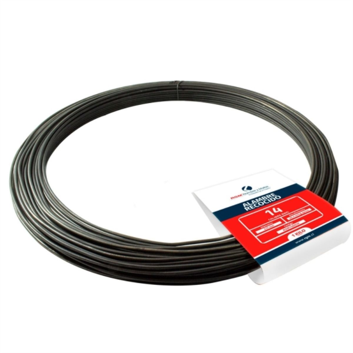 GENERICO - Alambre negro n°14 rollo 1kg