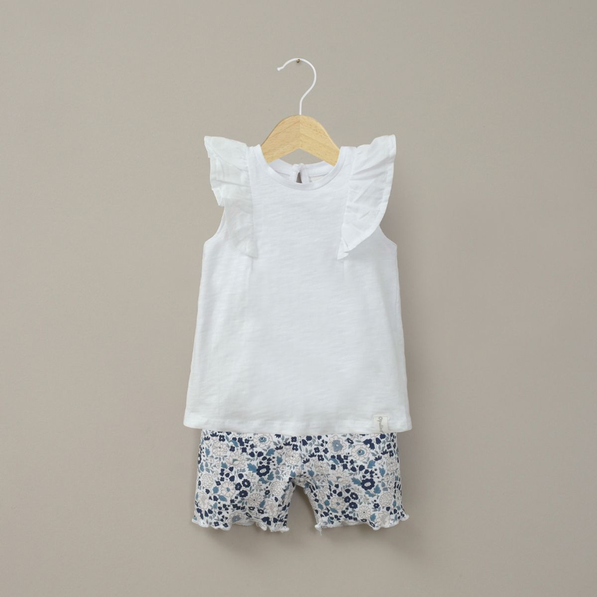 OPALINE - Conjunto calza y polera blanca de niña