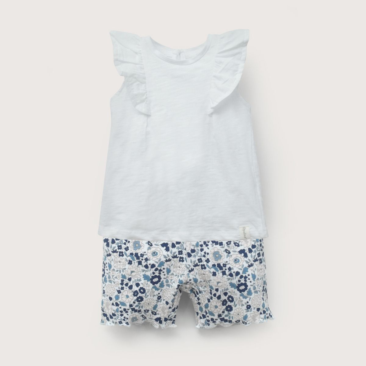 OPALINE - Conjunto calza y polera blanca de niña