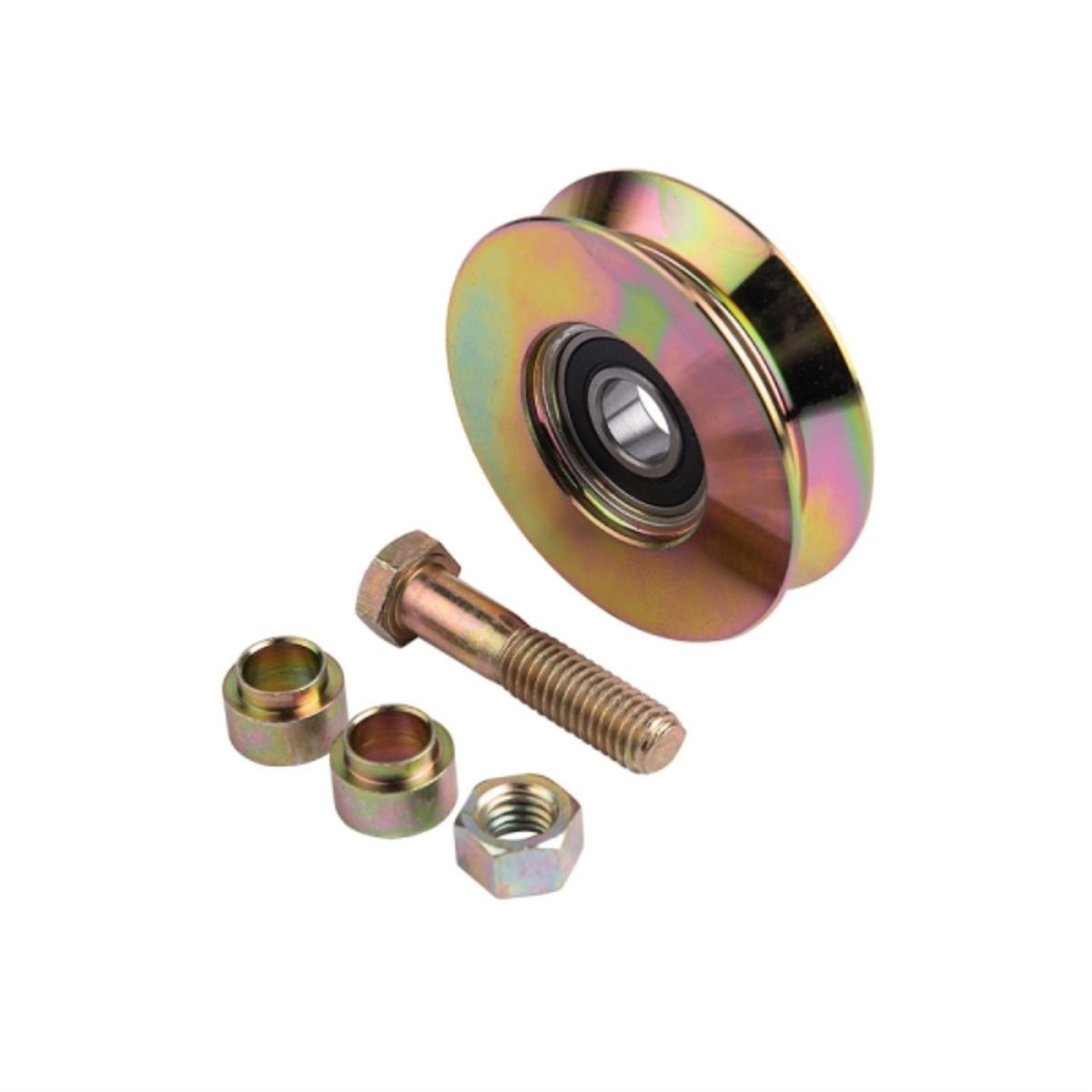 DUCASSE - Rueda al piso para porton premium 50mm 75kg con perno de fijacion