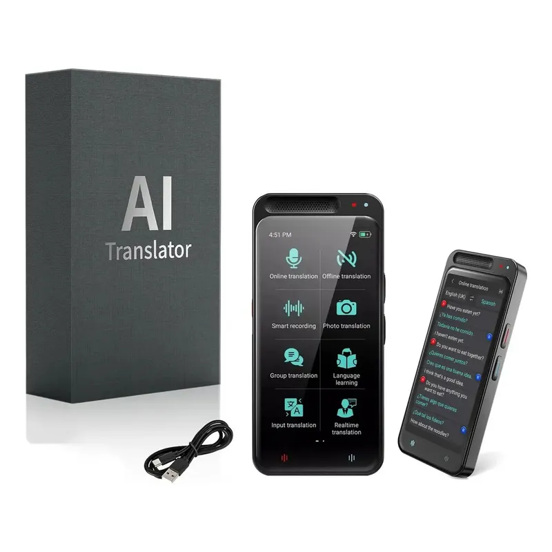 KUANGYE - Traductor Instantáneo Sin Conexión Con Ia Para 138 Idiomas