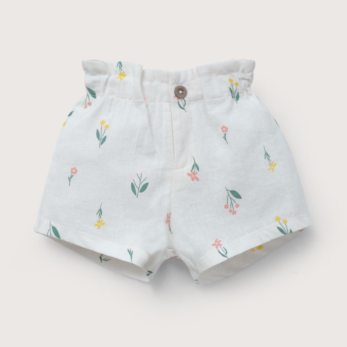 OPALINE - Short crema estampado de niña