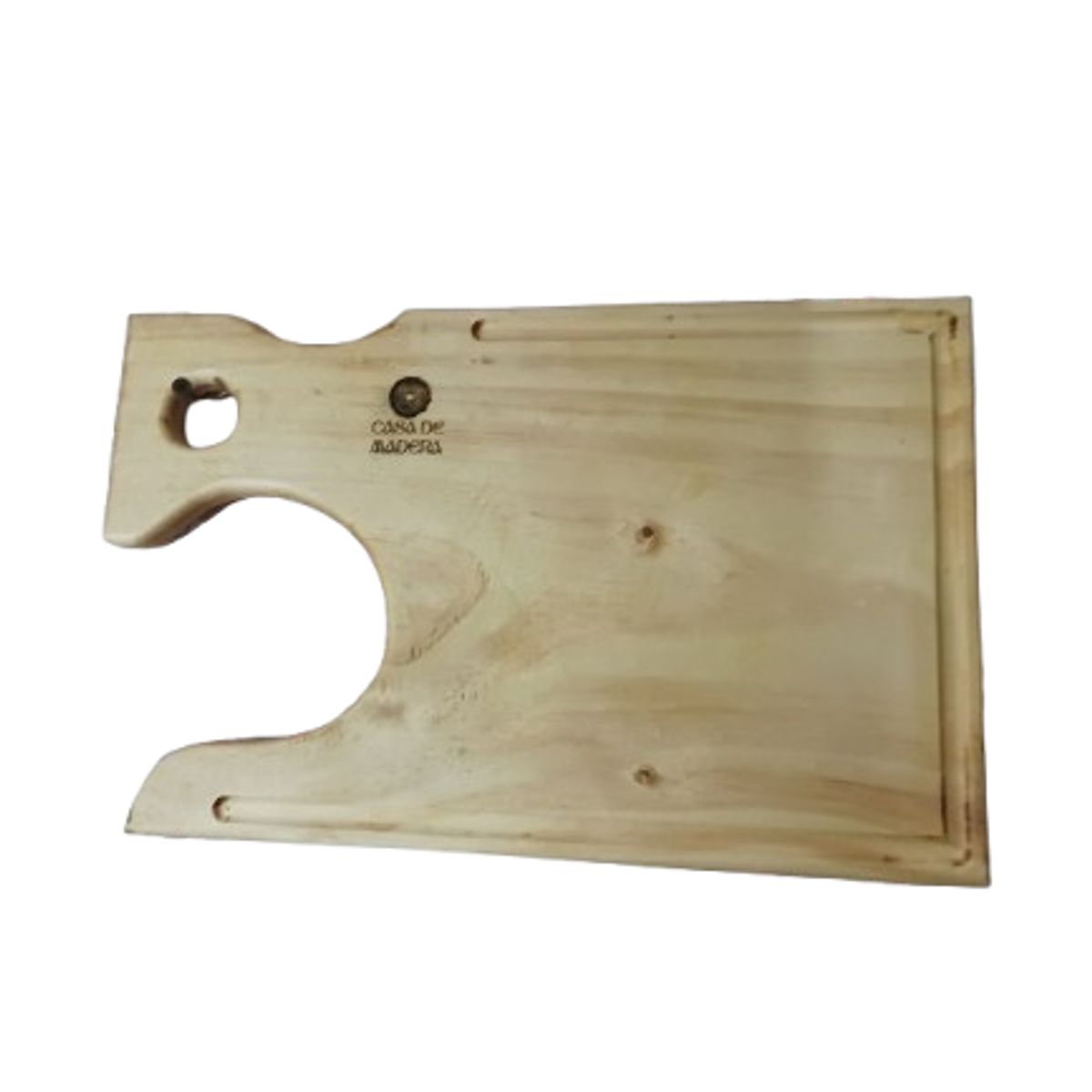 GENERICO - Tabla de Picar Madera de Pino para asado