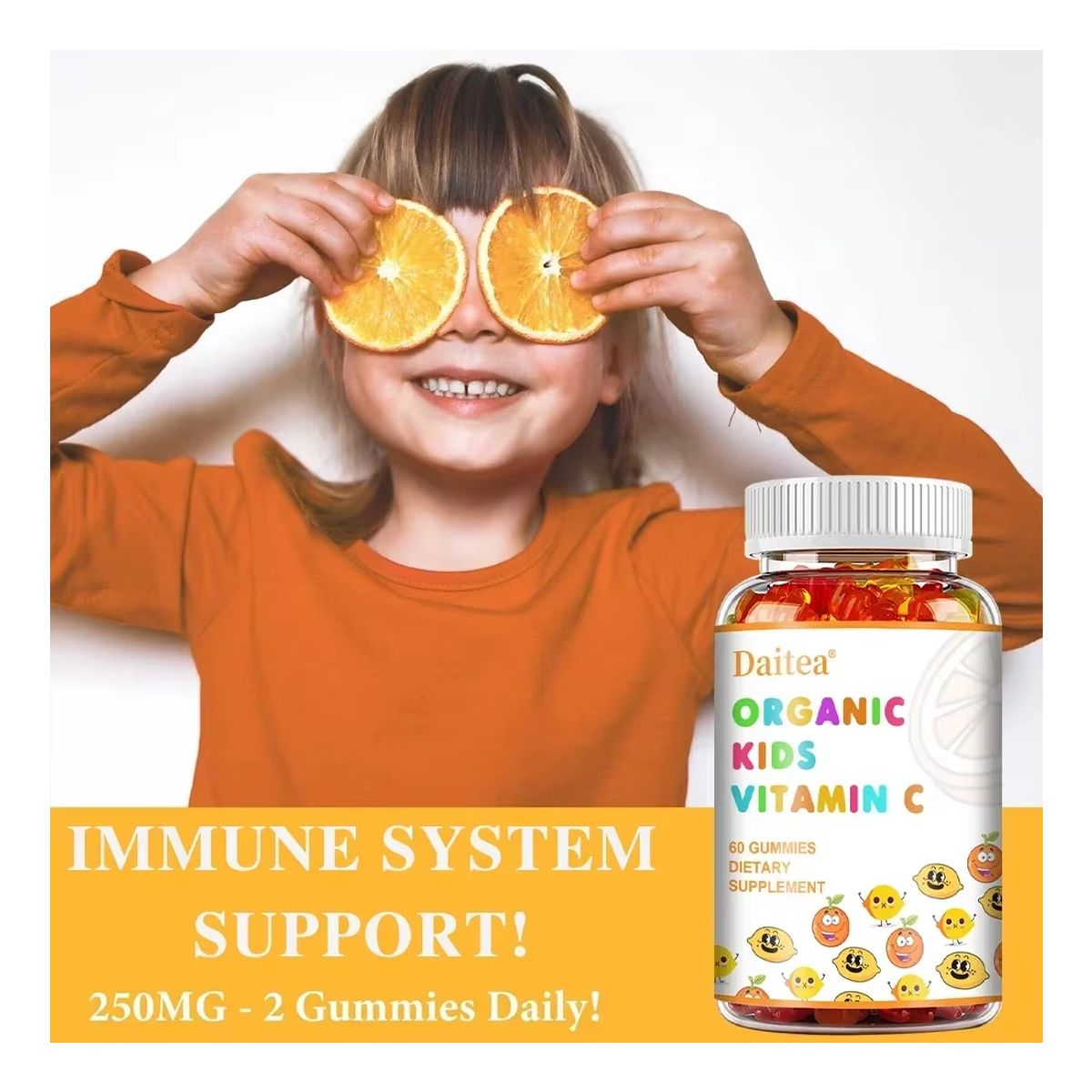 GENERICO - Kids Smart Vitamina C Acido Ascorbico 250mg Gomitas Niños