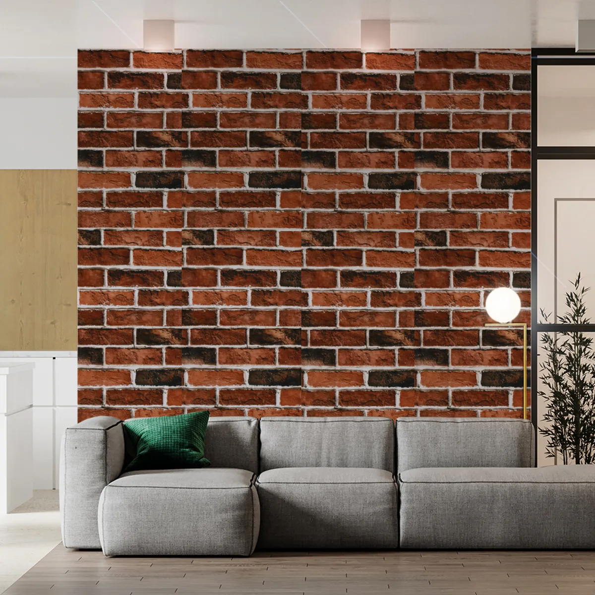DOER - Plancha PVC Vintage Bricks para pared 122 x 244cm PVC010
