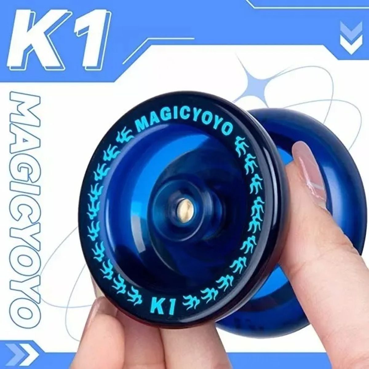 GENERICO - Yoyo Profesional Magic K1 Spinner Abs 8 Bola Kk Rodamiento