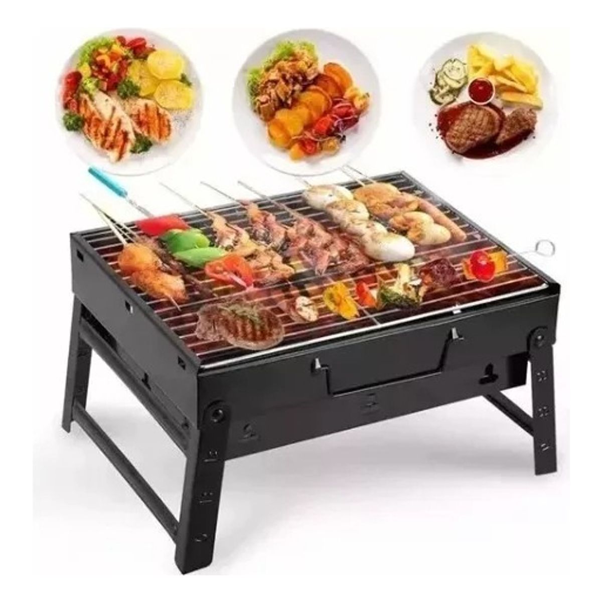 GENERICO - Mini Parrillera Plegable De Carbon Portatil Parrillera