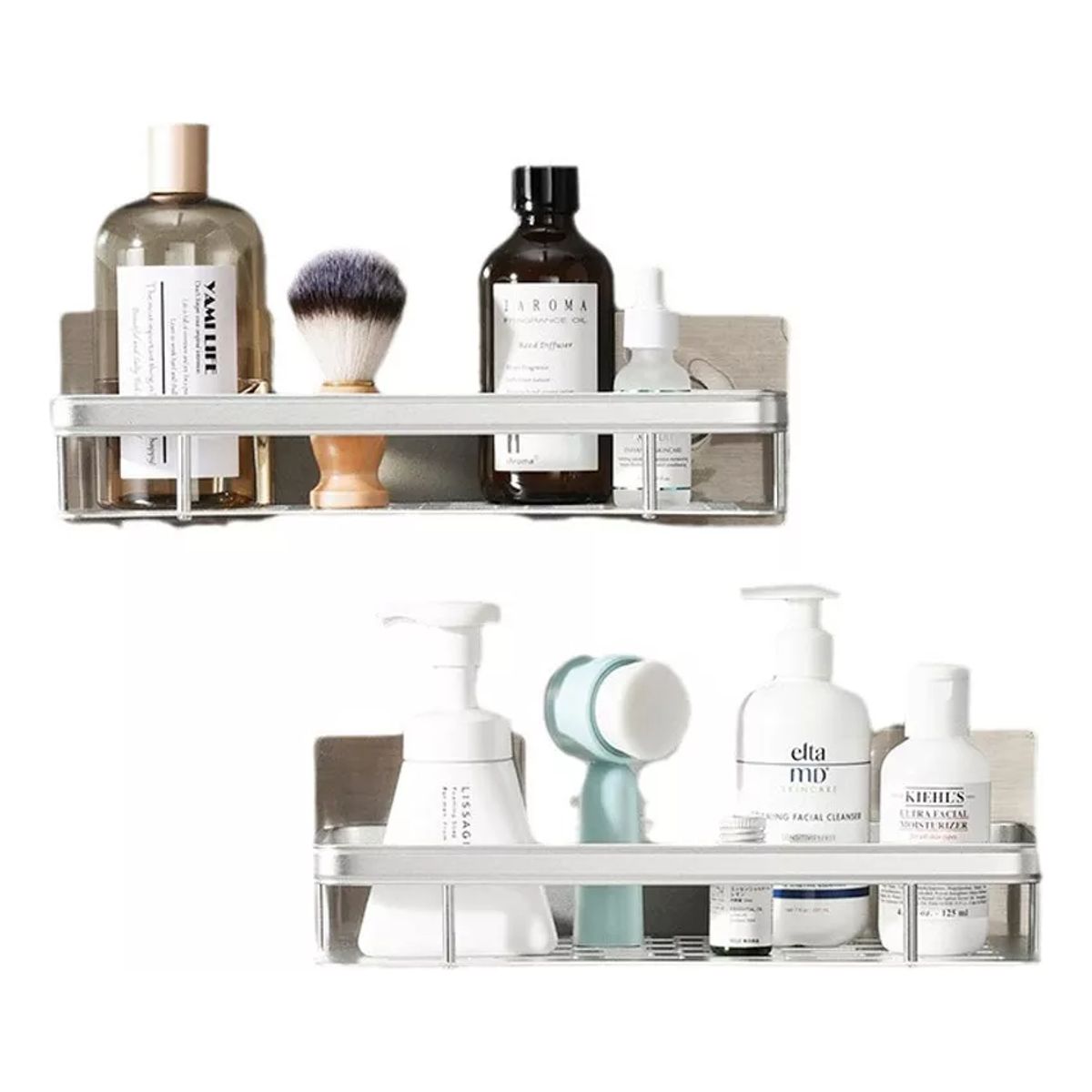 GENERICO - Organizador De Ducha Set 2 Repisa Baño Adhesivo