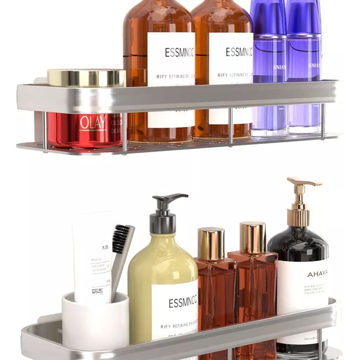 GENERICO - Organizador De Ducha Set 2 Repisa Baño Adhesivo