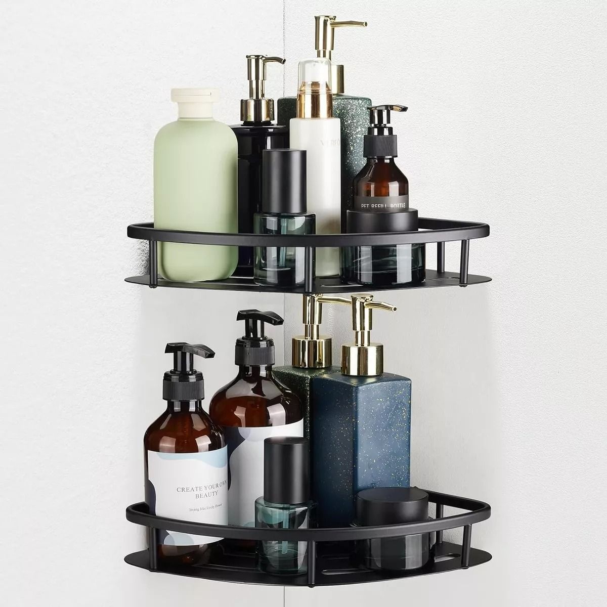 GENERICO - Juego De Estantes Esquinero Organizador Ducha Baño 2 Piezas