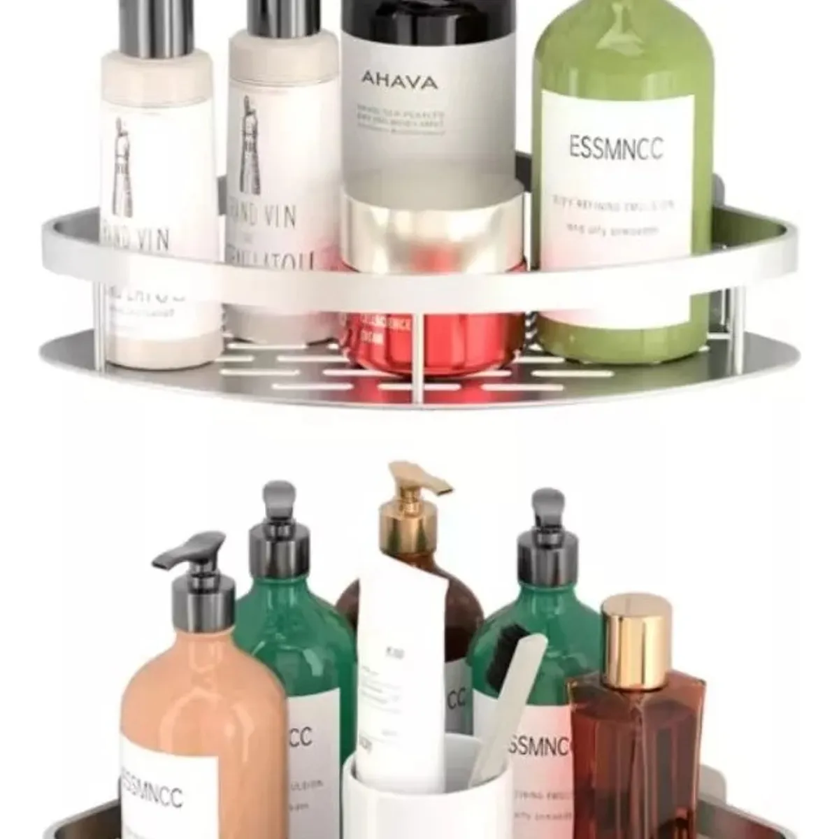GENERICO - Organizador Esquinero Repisa Ducha Baño Adhesivo Set 2 Metal