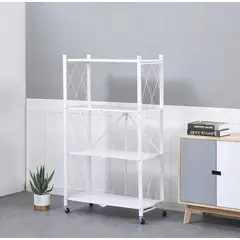 GENERICO - Repisa Estante 4 Niveles Metalico Plegable Estanteria