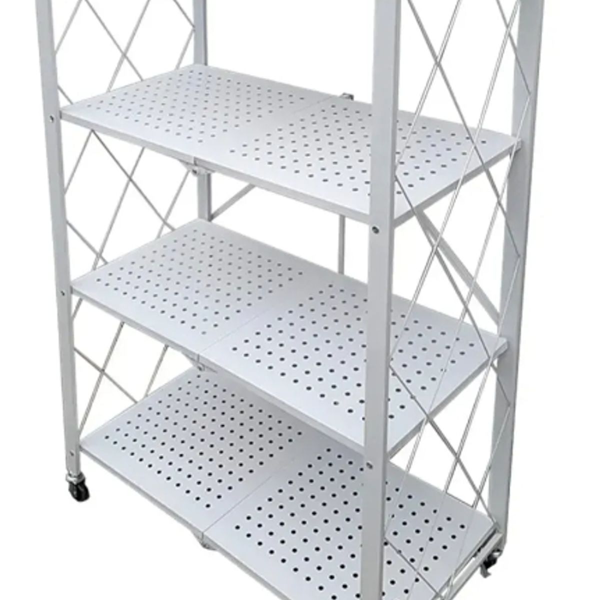 GENERICO - Repisa Estante 4 Niveles Metalico Plegable Estanteria