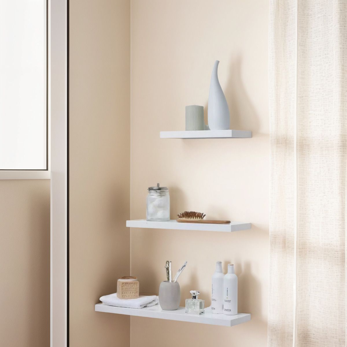 GENERICO - Repisas Flotantes De Melamina Modernas Kit 3