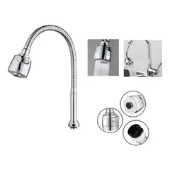 GENERICO - Llave Lavaplatos Monomando Cuello Flexible Giratorio Cocina