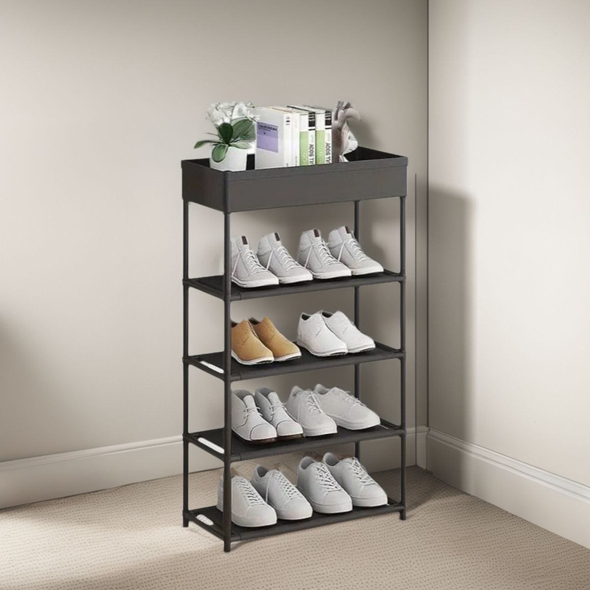 GENERICO - Zapatero 5 Niveles Organizador De Calzados Botinero 85x39 Cm