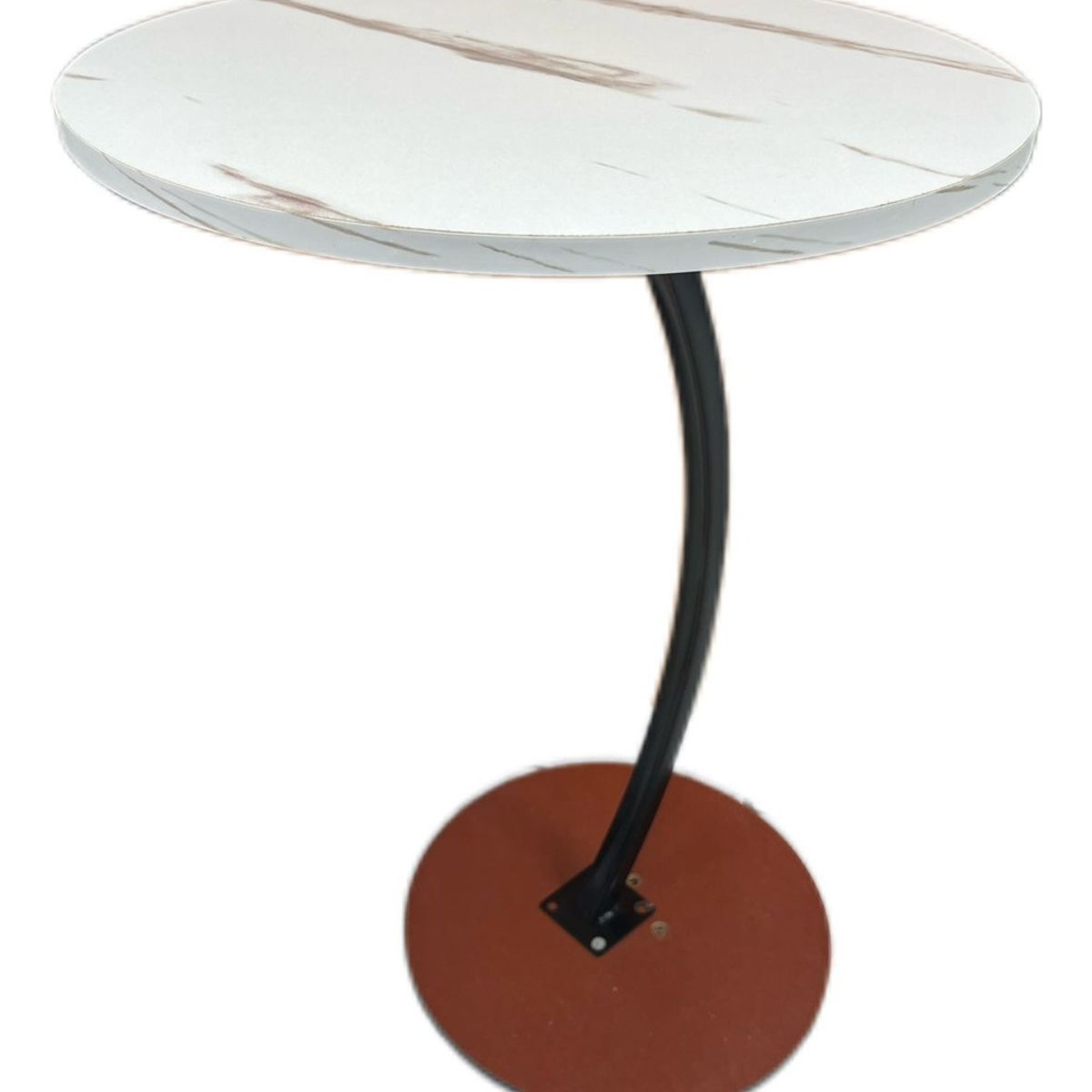 GENERICO - Mesa Lateral Con Diseño Curvo Para Sala Y Dormitorio