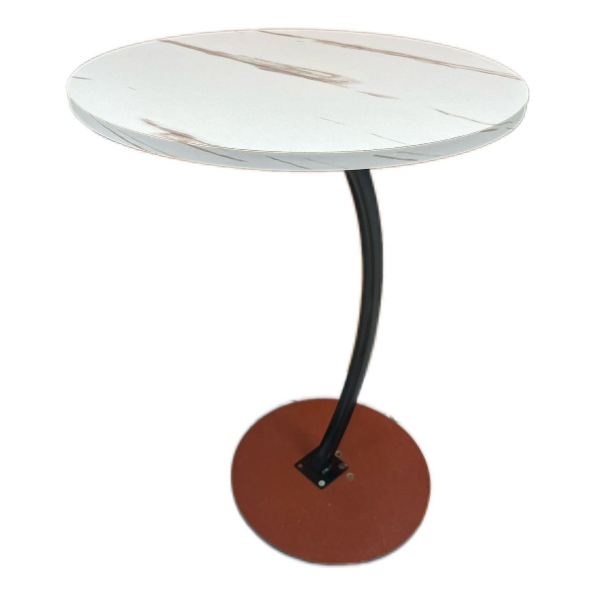 GENERICO - Mesa Lateral Con Diseño Curvo Para Sala Y Dormitorio
