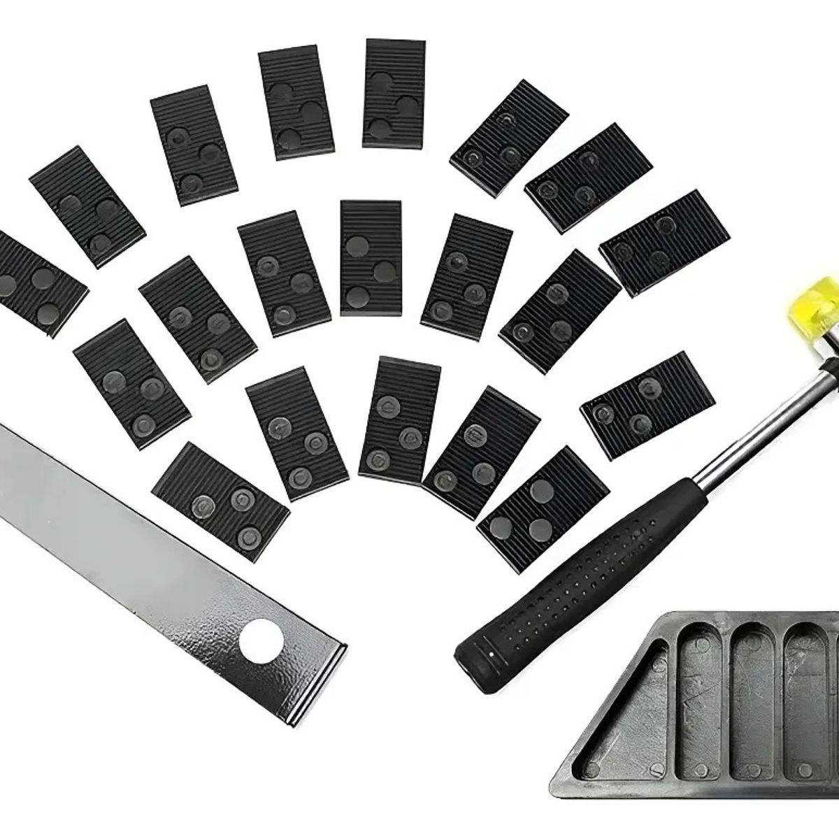 GENERICO - Kit Instalación Piso Flotante Profesional Con Martillo Goma