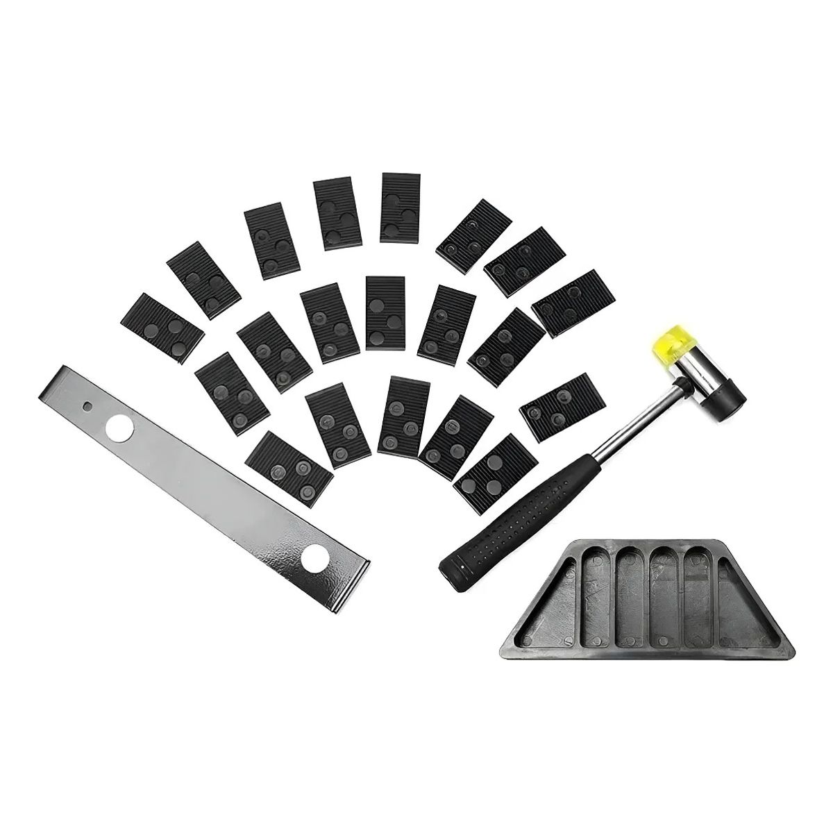 GENERICO - Kit Instalación Piso Flotante Profesional Con Martillo Goma