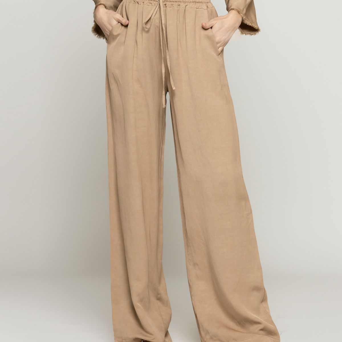 LINEATRE - Pantalón Mujer Celina Café Taupe Lineatre