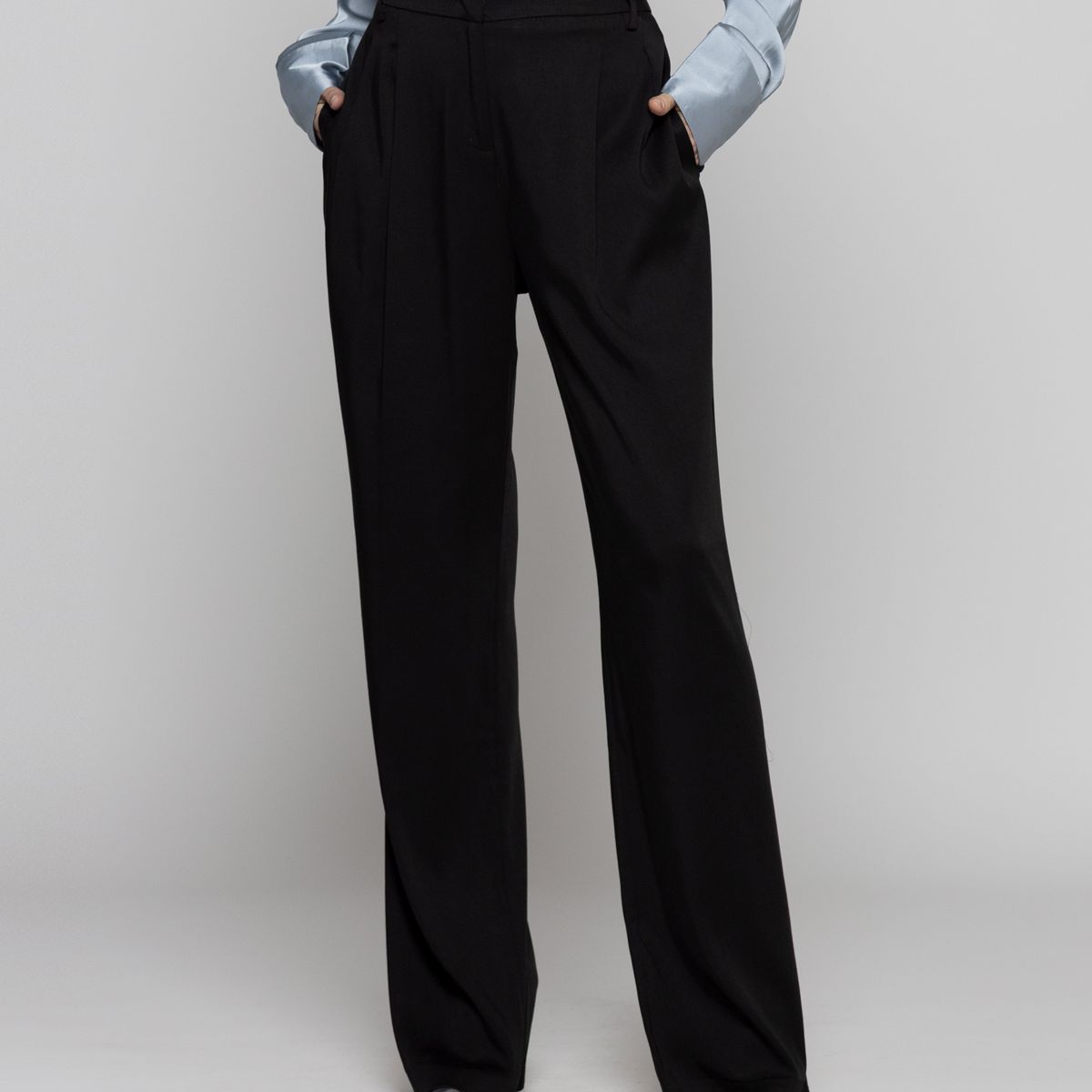 LINEATRE - Pantalón Mujer Clarissa Sastrero Semiformal Negro Lineatre