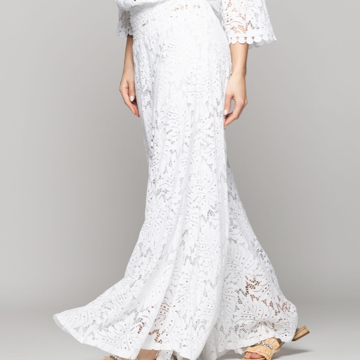 LINEATRE - Pantalón Mujer Benedetta De Corte Palazzo Blanco Lineatre