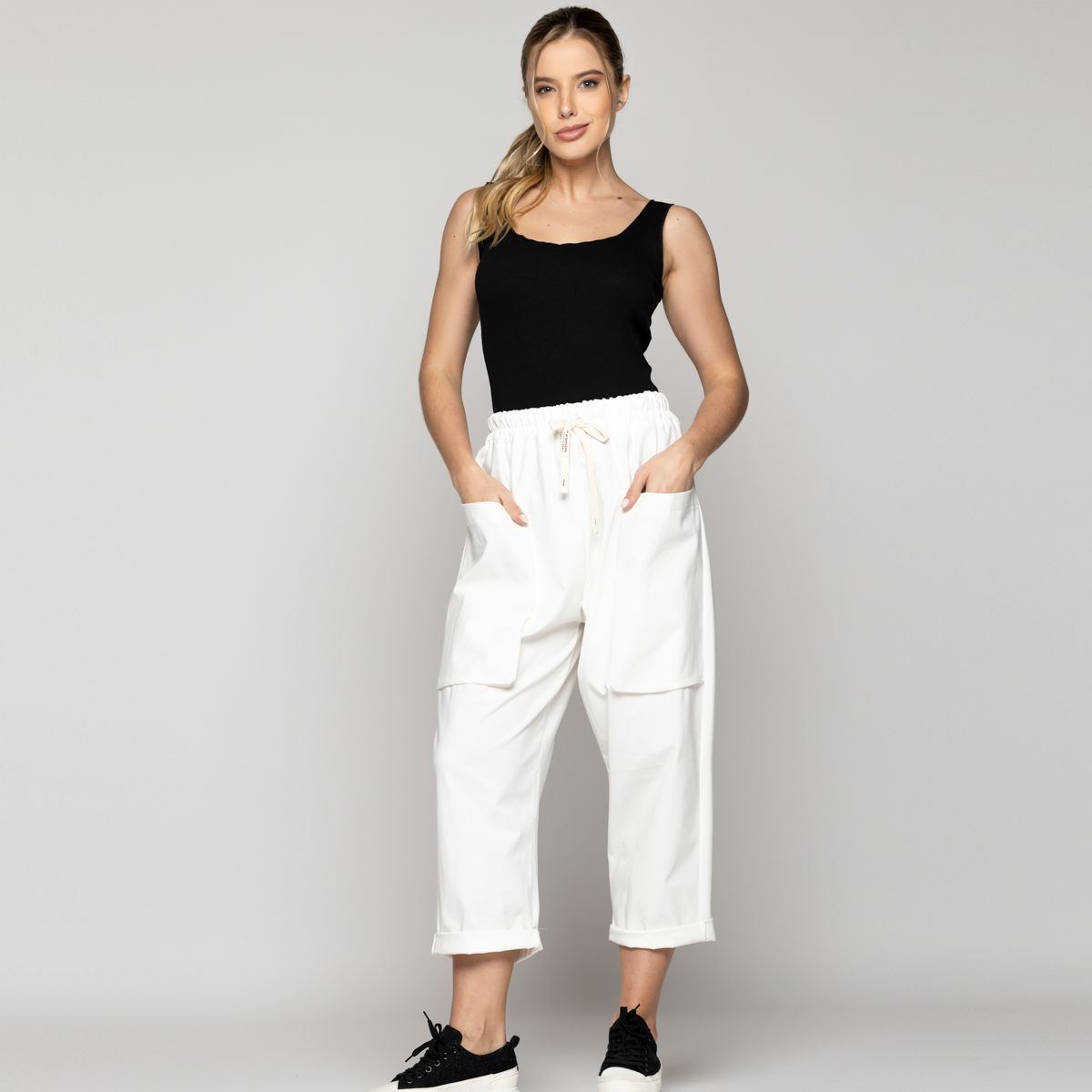 LINEATRE - Pantalón Mujer Carolina Conjunto Deportivo Blanco Lineatre
