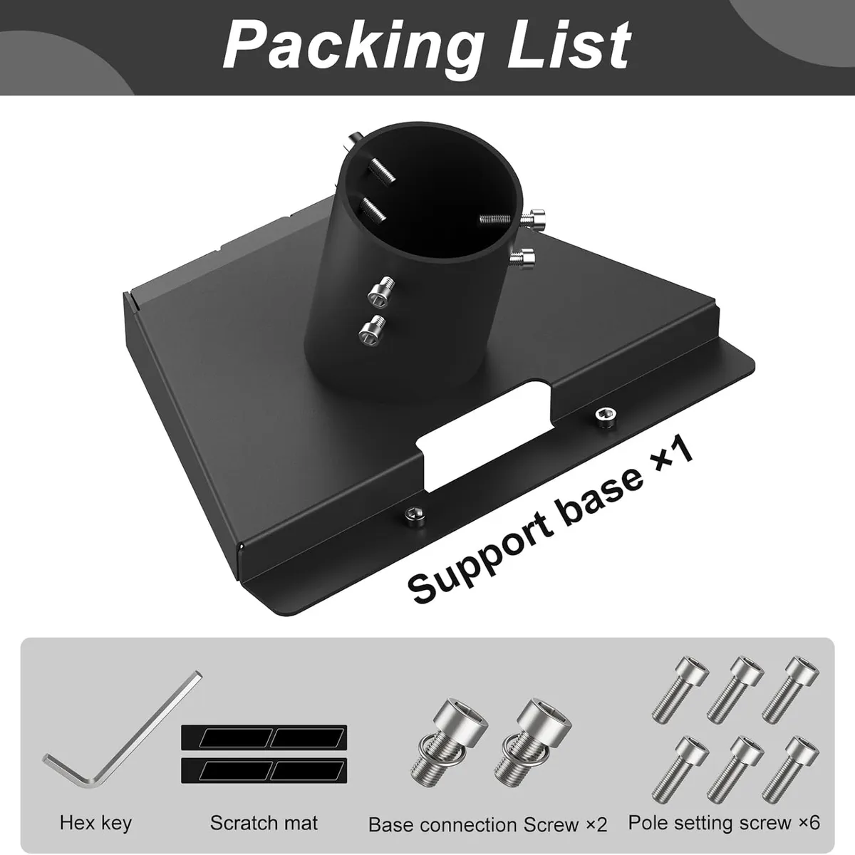 KUANGYE - Adaptador De Tubo Mount compatible Con Starlink Gen 3