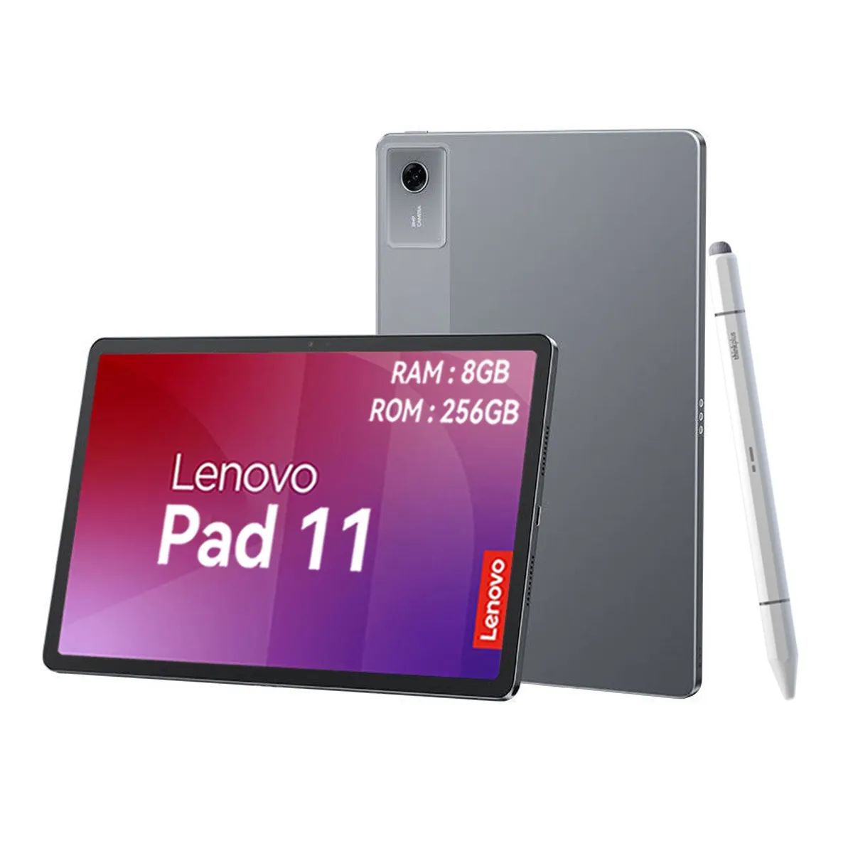 LENOVO - Tablet Lenovo Pad 11 2025 8+256GB 11" WIFI 2.5K-Gris+Lápiz táctil
