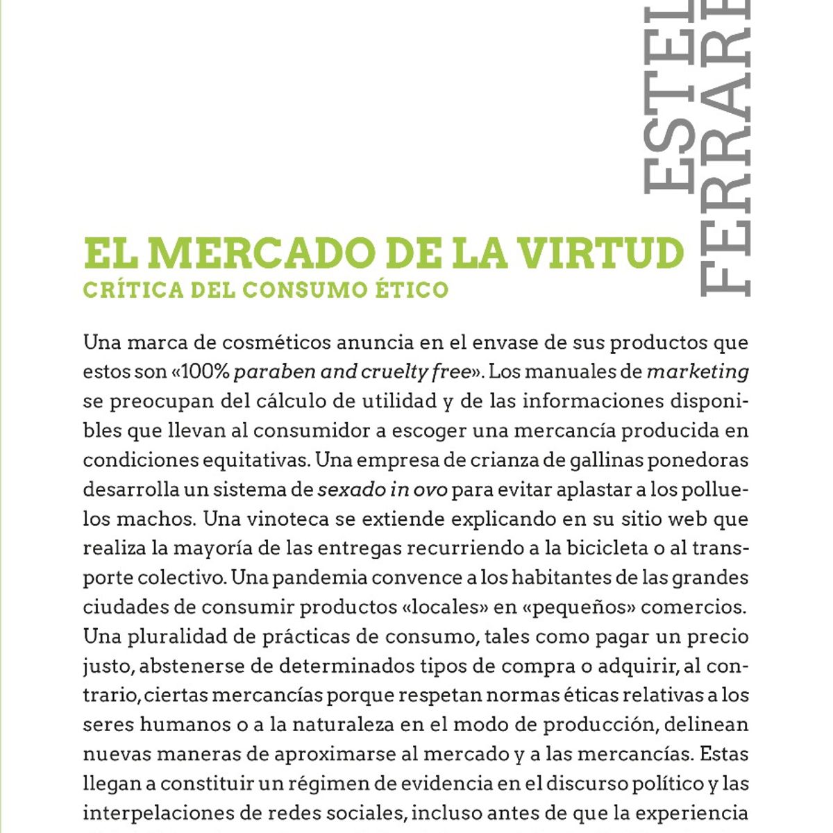 TOP10BOOKS - LIBRO El Mercado De La Virtud Crítica Del Consumo Ético