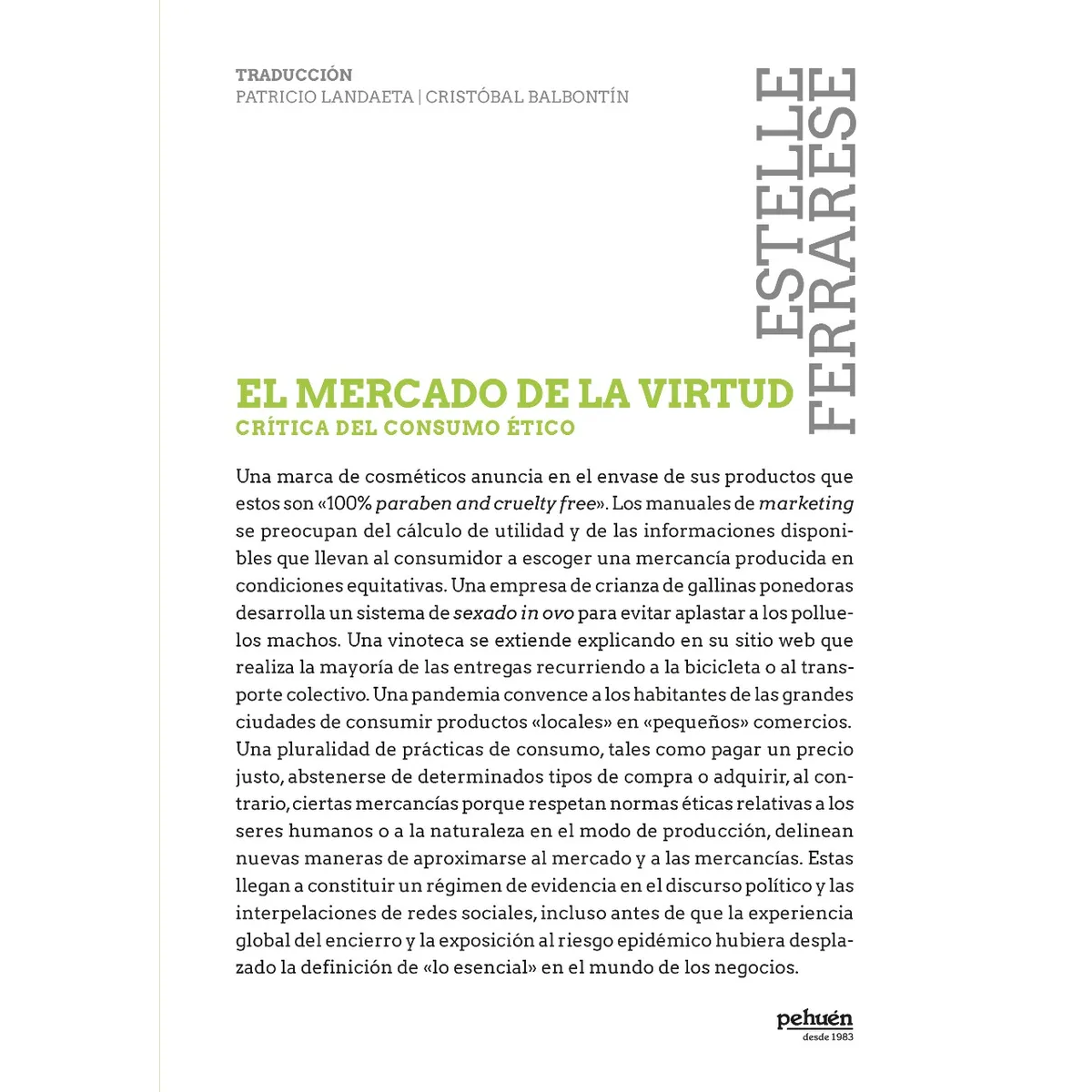 TOP10BOOKS - LIBRO El Mercado De La Virtud Crítica Del Consumo Ético