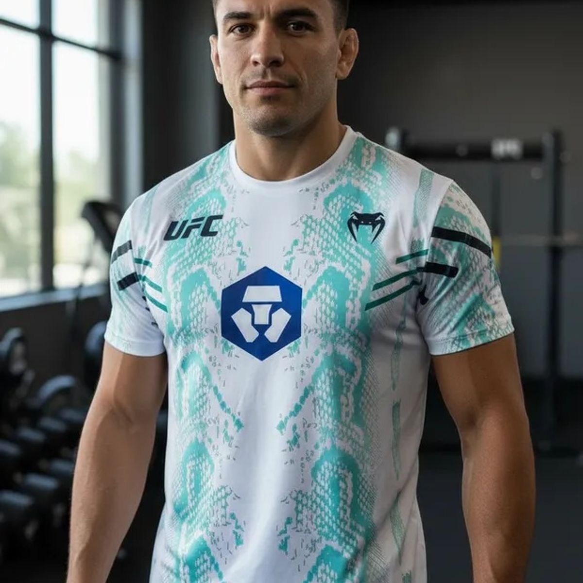 UFC - CAMISETA UFC VENUM ADRENALINE VERDE ESMERALDA EXTRA GRANDE 4XL