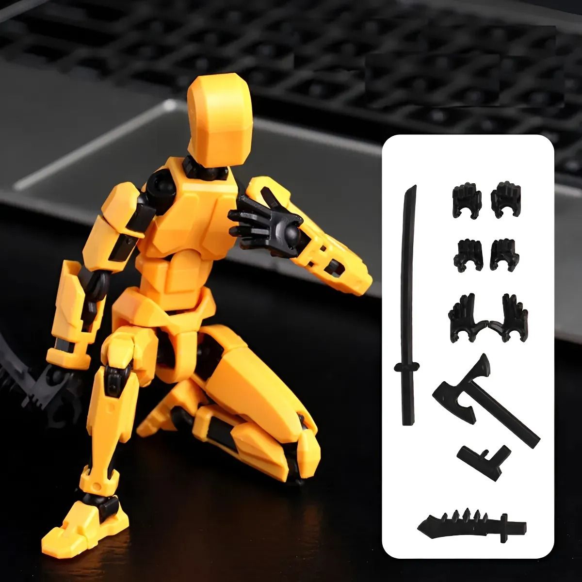 GENERICO - 4pcs Figura Articulada Dummy Multi-jointed Movable