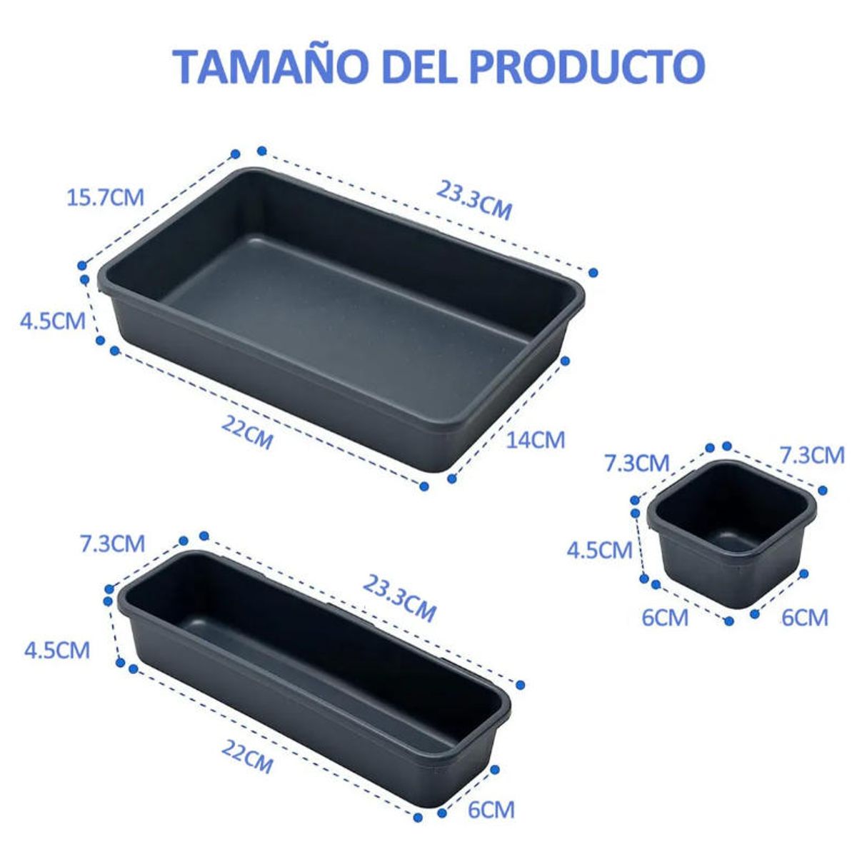 ATURE - 12 Pcs Organizador Cajón Caja Multiuso En Oficina Escritorio