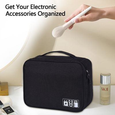 Imagen 2 del producto Neceser Estuche Organizador Cables Bolsillo Impermeable Negro