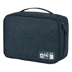 SUPERCENTER - Neceser Estuche Organizador Cables Bolsillo Impermeable Azul